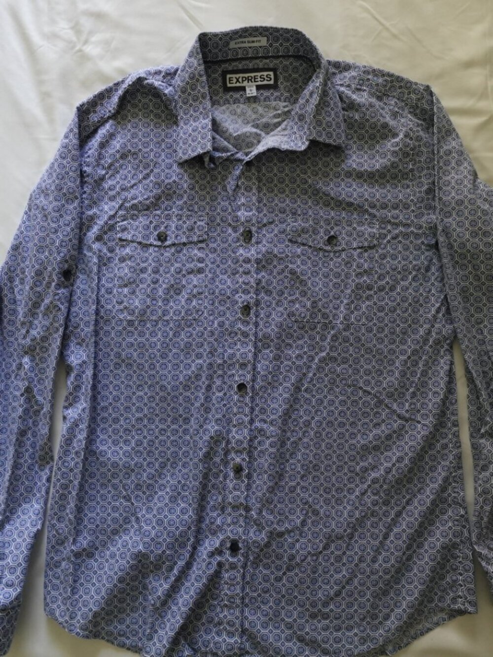100% Cotton Mens Large Casual Dress Shirt